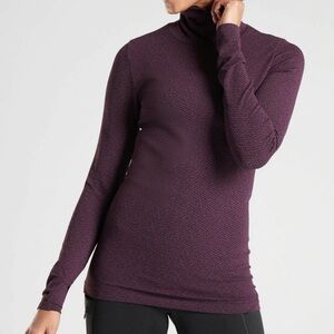 ATHLETA Flurry Peak Turtleneck Top | Size XS